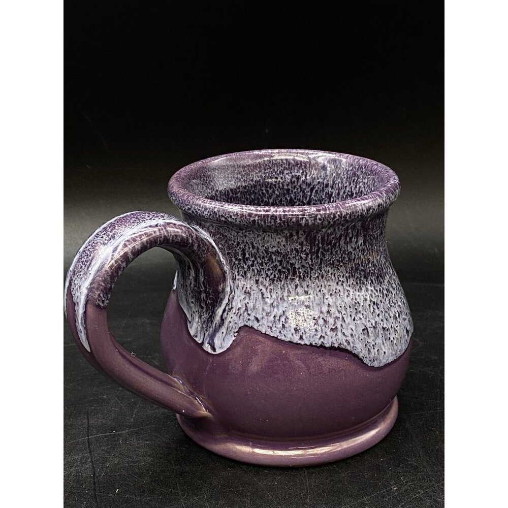 2012 Deneen Pottery Another Broken Egg Cafe Lilac Purple Mug Dallas Texas - Picture 8 of 12